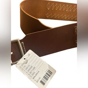 Urban Outfitters ECOTE bohemian Brown Leather woven wide belt Sz L